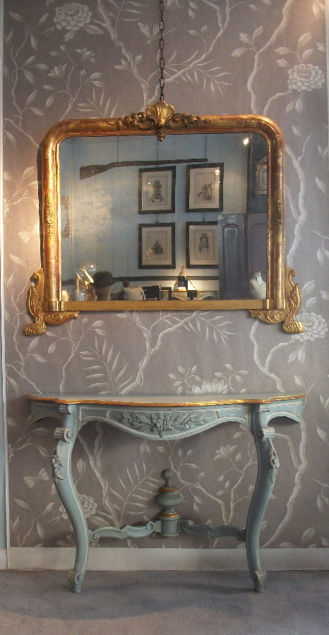 a pair of Italian console tables